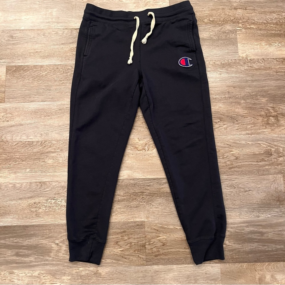 Champion Sleep or Lounge Jogger Pants Size Medium Navy RN#15763 Y2K Sweatpants